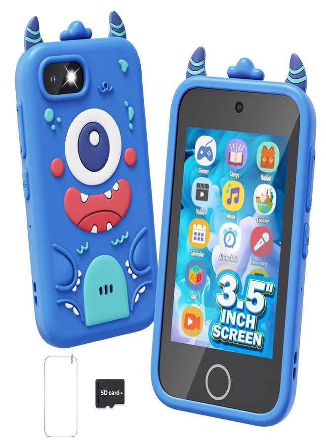 Yehtta Kids Phone with Dual Camera, 3.5'' Touchscreen Kids Smart Phone for Boys Age 3-10 Christmas Birthday Gifts, Educational Toys Phone with Music Player, Habit Tracker, ABC Learning - Image 1